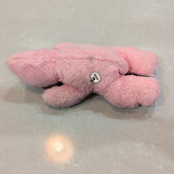 Vintage California Stuffed Toys Pink 1950s Plush Rubber Baby Doll Musical- SMALL - Picture 5 of 7